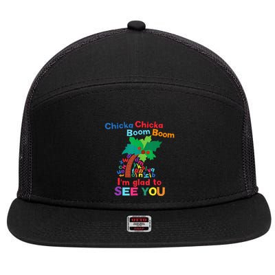 Chicka Chicka Boom Boom IM Glad To See You 7 Panel Mesh Trucker Snapback Hat