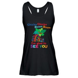 Chicka Chicka Boom Boom IM Glad To See You Ladies Essential Flowy Tank