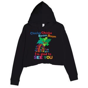 Chicka Chicka Boom Boom IM Glad To See You Crop Fleece Hoodie