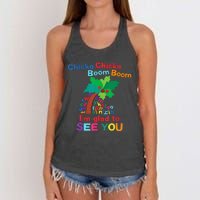 Chicka Chicka Boom Boom IM Glad To See You Women's Knotted Racerback Tank