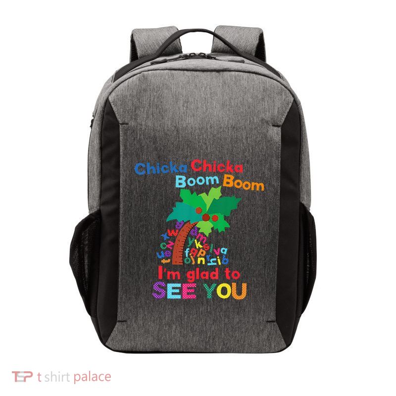 Chicka Chicka Boom Boom IM Glad To See You Vector Backpack