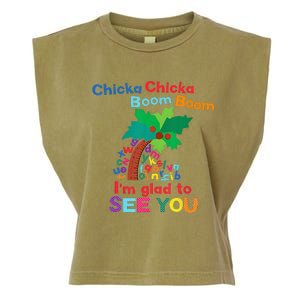 Chicka Chicka Boom Boom IM Glad To See You Garment-Dyed Women's Muscle Tee