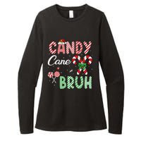 Candy Cane Bruh Funny Christmas Holiday Gift Womens CVC Long Sleeve Shirt