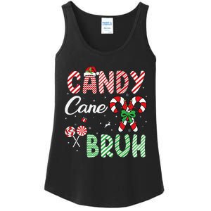 Candy Cane Bruh Funny Christmas Holiday Gift Ladies Essential Tank