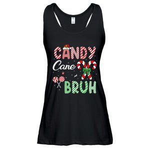 Candy Cane Bruh Funny Christmas Holiday Gift Ladies Essential Flowy Tank