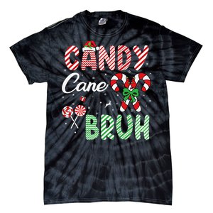 Candy Cane Bruh Funny Christmas Holiday Gift Tie-Dye T-Shirt