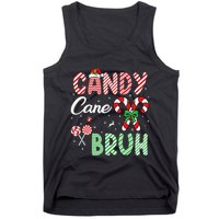 Candy Cane Bruh Funny Christmas Holiday Gift Tank Top