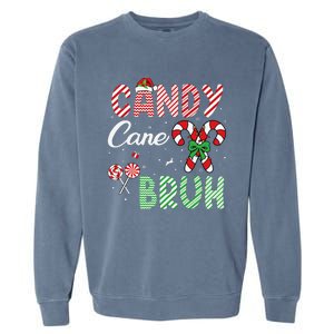 Candy Cane Bruh Funny Christmas Holiday Gift Garment-Dyed Sweatshirt