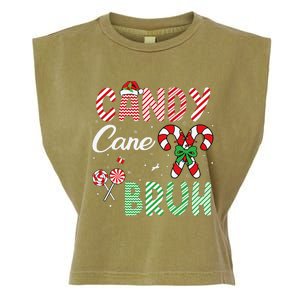 Candy Cane Bruh Funny Christmas Holiday Gift Garment-Dyed Women's Muscle Tee