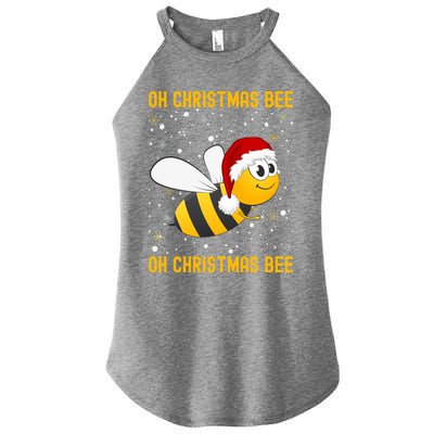 Cute Christmas Bumble Bee Oh Christmas Tree Joke Snow Scene Gift Women’s Perfect Tri Rocker Tank