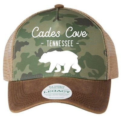 Cades Cove Bear Retro Tennessee Great Smoky Mountains Meaningful Gift Legacy Tie Dye Trucker Hat