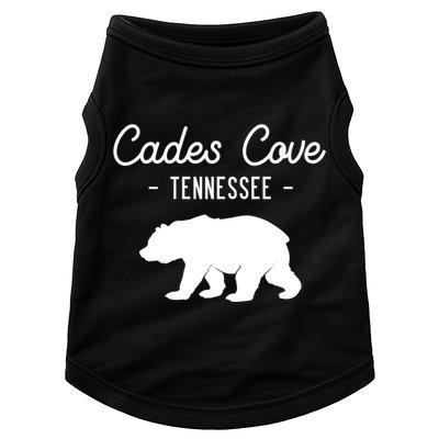 Cades Cove Bear Retro Tennessee Great Smoky Mountains Meaningful Gift Doggie Tank