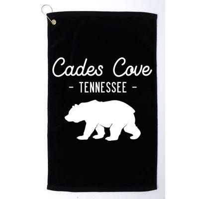 Cades Cove Bear Retro Tennessee Great Smoky Mountains Meaningful Gift Golf Towel