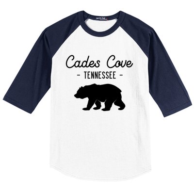 Cades Cove Bear Retro Tennessee Great Smoky Mountains Meaningful Gift Baseball Sleeve Shirt