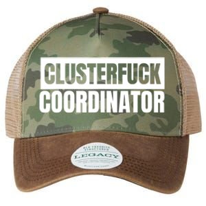 Clusterfuck Coordinator Boss Manager Dads Moms Funny Chaos Legacy Tie Dye Trucker Hat