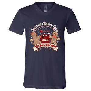 Christmas Cookie Baking Crew Family Matching Xmas Party V-Neck T-Shirt