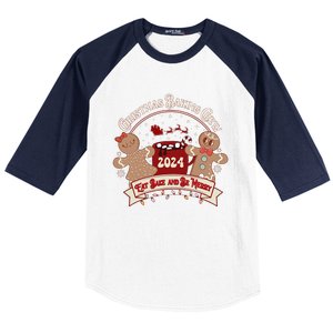 Christmas Cookie Baking Crew Family Matching Xmas Party Baseball Sleeve Shirt