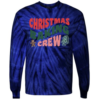 Cool Christmas Baking Crew Tie-Dye Long Sleeve Shirt