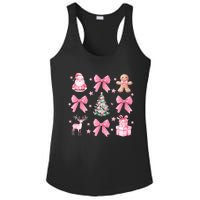 Cute Coquette Bow Christmas Tree Santa Gingerbread Xmas Ladies PosiCharge Competitor Racerback Tank