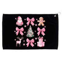 Cute Coquette Bow Christmas Tree Santa Gingerbread Xmas Grommeted Golf Towel