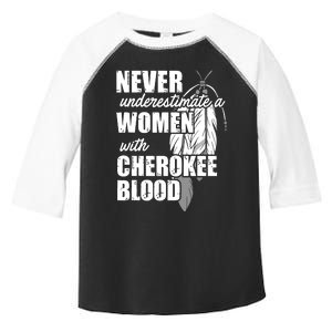 Cool Cherokee Blood Women Funny Native American Gift For Her Toddler Fine Jersey T-Shirt