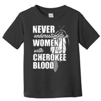 Cool Cherokee Blood Women Funny Native American Gift For Her Toddler T-Shirt