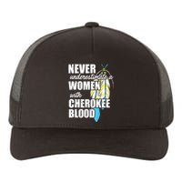 Cool Cherokee Blood Women Funny Native American Gift For Her Yupoong Adult 5-Panel Trucker Hat