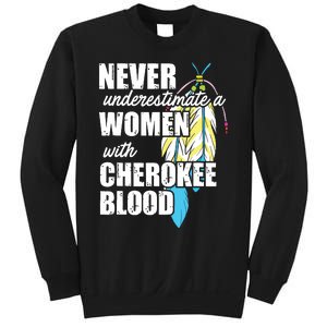 Cool Cherokee Blood Women Funny Native American Gift For Her Sweatshirt