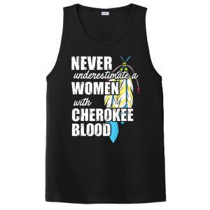 Cool Cherokee Blood Women Funny Native American Gift For Her PosiCharge Competitor Tank