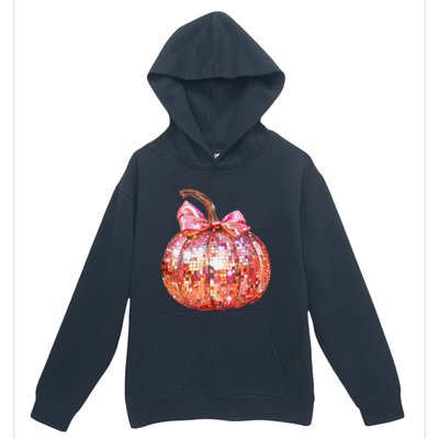 Cute Coquette Bow Disco Pumpkin Fall Autumn Funny Halloween Urban Pullover Hoodie