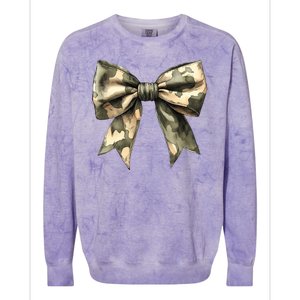 Camouflage Camo Bow Colorblast Crewneck Sweatshirt