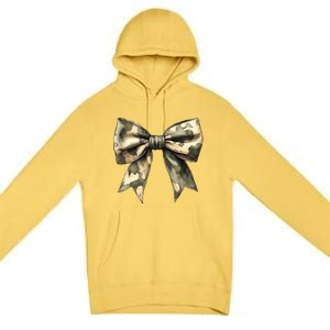 Camouflage Camo Bow Premium Pullover Hoodie