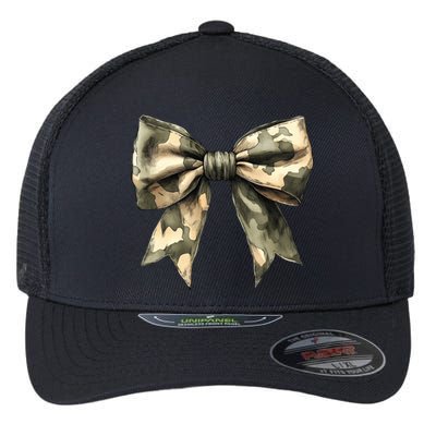 Camouflage Camo Bow Flexfit Unipanel Trucker Cap