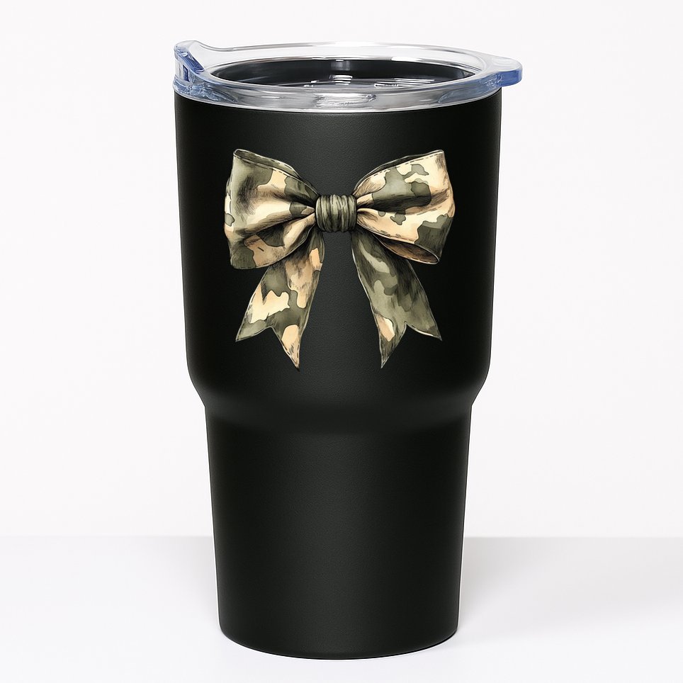 Camouflage Camo Bow Tumbler