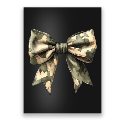 Camouflage Camo Bow Poster