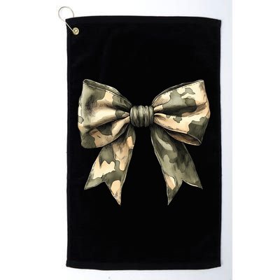 Camouflage Camo Bow Golf Towel