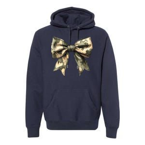 Camouflage Camo Bow Premium Hoodie