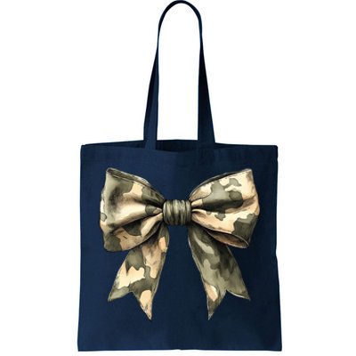 Camouflage Camo Bow Tote Bag