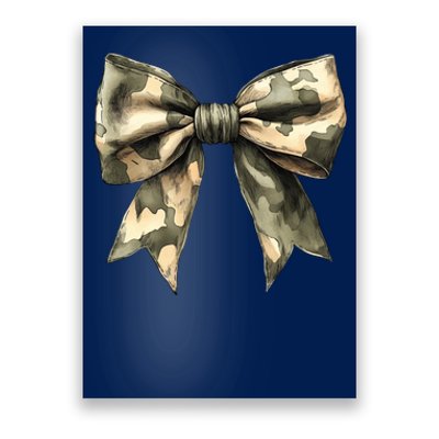 Camouflage Camo Bow Poster