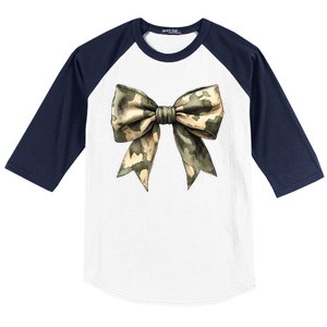 Camouflage Camo Bow Baseball Sleeve Shirt