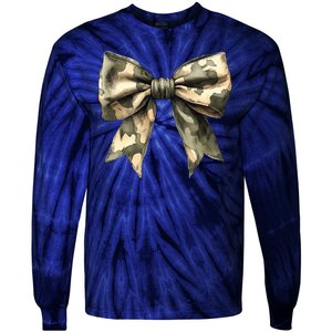 Camouflage Camo Bow Tie-Dye Long Sleeve Shirt