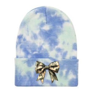 Camouflage Camo Bow Tie Dye 12in Knit Beanie