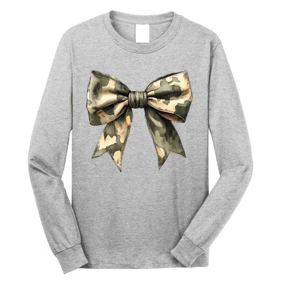 Camouflage Camo Bow Long Sleeve Shirt