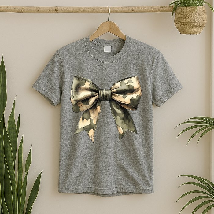 Camouflage Camo Bow T-Shirt