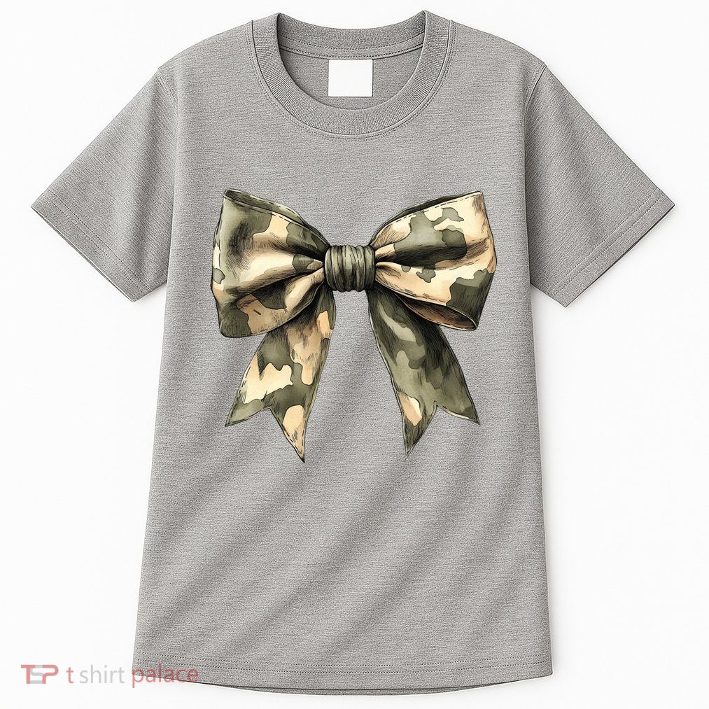 Camouflage Camo Bow Tall T-Shirt