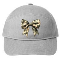 Camouflage Camo Bow 7-Panel Snapback Hat