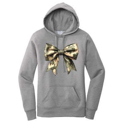 Camouflage Camo Bow Women's Pullover Hoodie