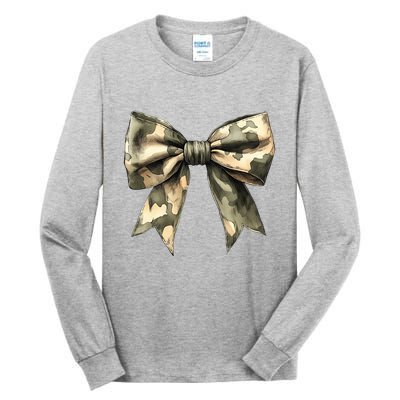 Camouflage Camo Bow Tall Long Sleeve T-Shirt