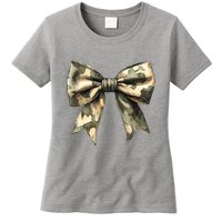 Camouflage Camo Bow Womens T-Shirt
