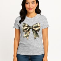 Camouflage Camo Bow Womens T-Shirt